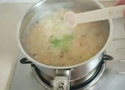 Make Chicken and vegetable porridge step 8