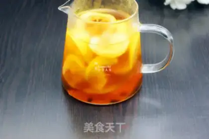 Make Sweet tea with fresh lemon step 3