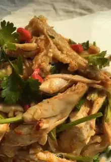 Make The cold hand tore the chicken step 8