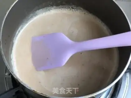 Make Cheese milk with taco caramel tea step 7