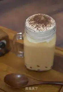 Make Cheese milk with taco caramel tea step 19
