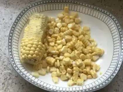 Make Corn chicken sausages for children step 0