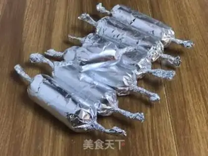 Make Corn chicken sausages for children step 16