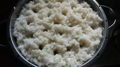 Make Steam rice step 12