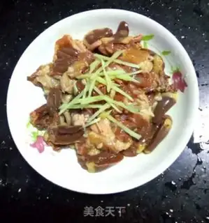 Make Celery sprouts, chicken and pork step 2