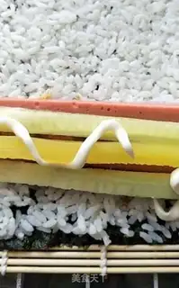 Make Family sushi step 3