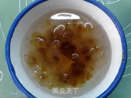 Make Peach glue milk step 1