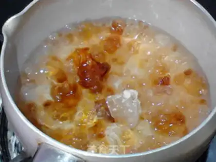 Make Peach glue milk step 3