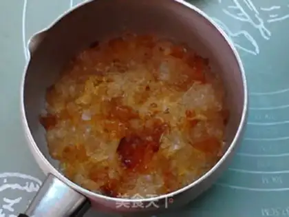 Make Peach glue milk step 4