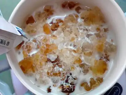 Make Peach glue milk step 5