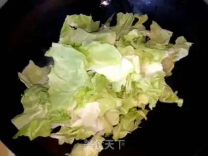Make Scrambled cabbage step 3
