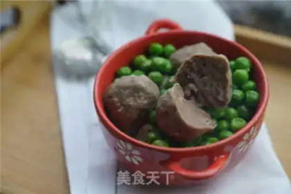 Make Peas with beefballs step 4