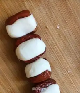 Make The rice date cake step 6