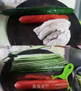 Make Garlic white meat step 1