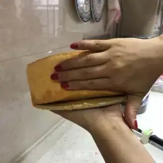 Make Mango with strawberry cake step 9