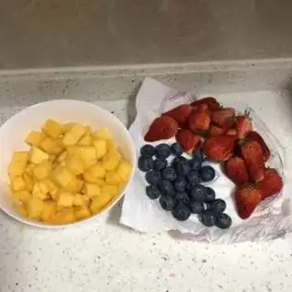 Make Mango with strawberry cake step 13