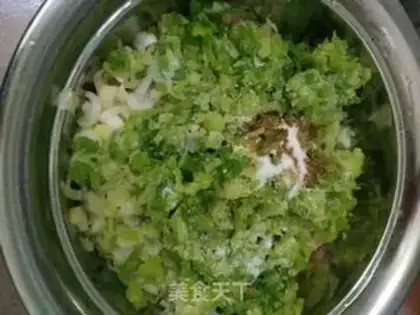 Make Celery pork dumplings step 10