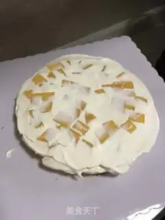 Make Mango with strawberry cake step 19