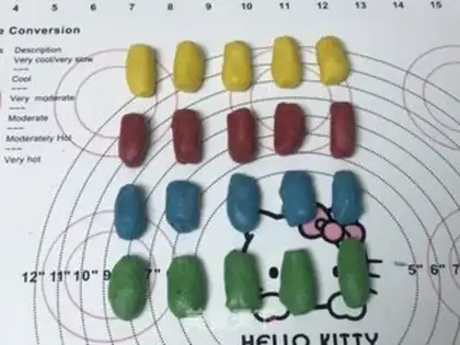 Make Spiral rainbow souffle step 10