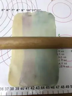 Make Spiral rainbow souffle step 13