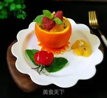 Make Orange glass fruit salad step 9