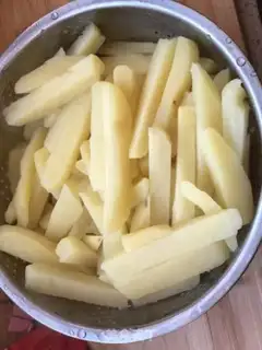 Make Garlic fries step 3