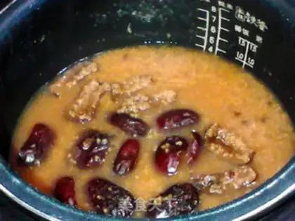Make Black wheat rice porridge step 6
