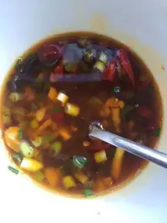 Make Autumn red oil step 5