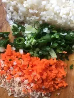 Make Golden mushrooms and eggs step 1