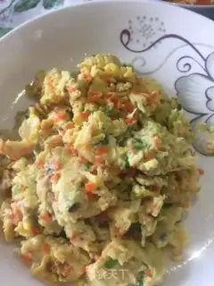 Make Golden mushrooms and eggs step 4