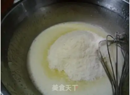 Make Milky coconut silk ball step 1