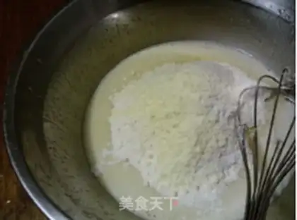Make Milky coconut silk ball step 2