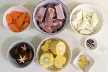 Make Carrot Corn Hill phalanche soup step 1