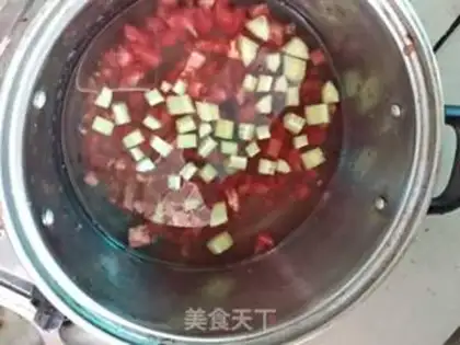 Make Western red soup step 2