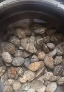 Make Flower clams and eggs step 0