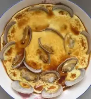 Make Flower clams and eggs step 7