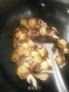 Make Mushroom oil tofu step 3
