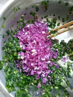 Make Pork pickles, blue dumplings step 5