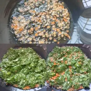 Make Celery leaves and fried eggs step 2