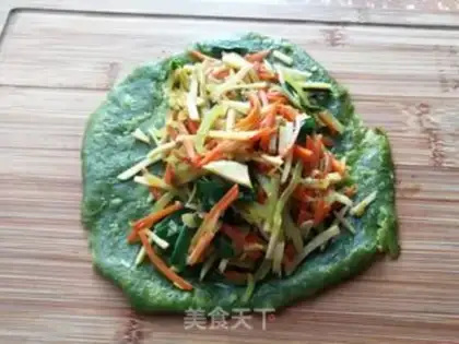 Make Spinach tritilla step 5