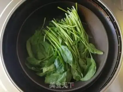 Make Squid spinach step 1