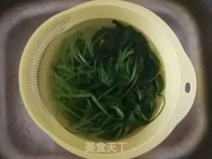 Make Squid spinach step 2