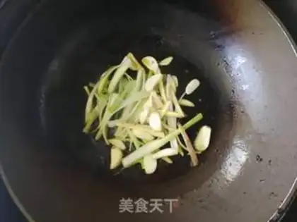 Make Squid spinach step 5