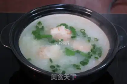 Make Shrimp congee step 8