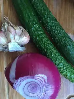 Make Onion cucumbers step 0