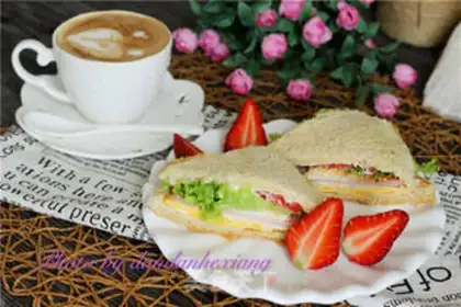 Make Whole wheat sandwich step 5