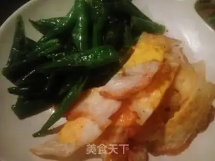 Make Skin peppers and eggs step 4