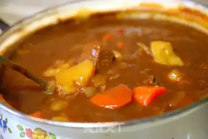 Make Curry beef rice step 12