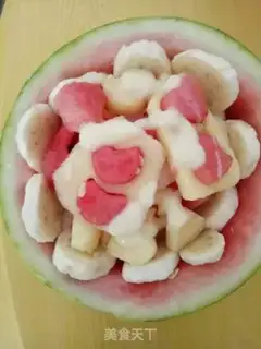 Make Watermelon apple pear banana salad step 3