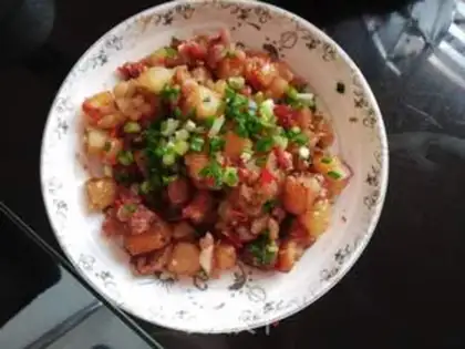 Make Meto-curded mashed step 0
